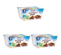 Nestlé Bébé - P'Tit Gourmand Bio - Cacao - Laitage dès 6 Mois - 4X90g (Lot de 3)