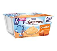 Nestlé Bébé P'tit Gourmand Caramel - Laitage dès 6 mois - 4 x 100g (4 Laitages )