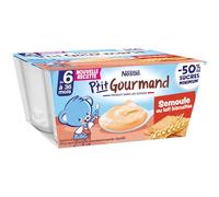 Nestlé Bébé P'tit Gourmand Semoule au Lait Biscuitée - 4 x 100g - Dès 6 mois