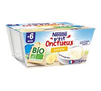 NESTLÉ BÉBÉ - P'TIT ONCTUEUX BIO BANANE DES 6 MOIS 4X90G