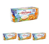 Nestlé Bébé - P'tit onctueux Croissance mini Abricot - dès 6 mois - 6 x 50g (Lot de 4)