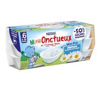 Nestlé Bébé - P'tit onctueux Croissance mini nature - dès 6 mois - 6 x 50g