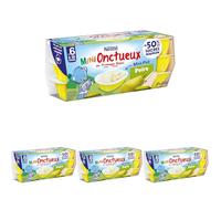 NESTLÉ BÉBÉ - P'TIT ONCTUEUX CROISSANCE MINI POIRE DES 6 MOIS 6X50G (Lot de 4)