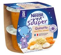 Nestlé Bébé - P'tit souper Quinotto Carottes Panais - dès 8 mois - 2 x 200g