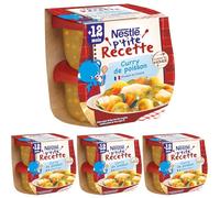 Nestlé Bébé - P'tite recette Curry de Poisson - 2x200g - dès 12 mois (Lot de 4)