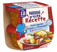 Nestlé Bébé P'tite Recette Plat complet Poisson à la Provençale - dès 12 mois - 2 x 200g