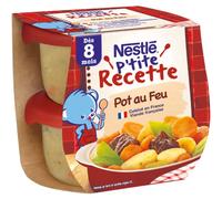 Nestlé Bébé - P'tite Recette - Petits Pots Bébé - Pot au Feu - Dès 8 mois - 2x200g