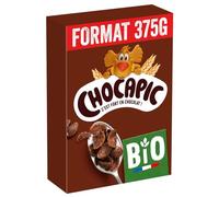 NESTLE - Céréales Chocapic Bio au Chocolat, Saveur Intense et Croquante pour le Petit-Déjeuner (Boîte 375g) - Le Lot De 3