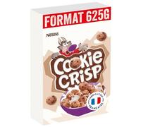 NESTLÉ - Céréales Croquantes Cookie Crisp aux Pépites de Chocolat, Saveur Gourmande (Boîte 625g) - Le Lot De 3