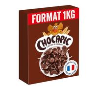 NESTLE - Céréales Petit-Déjeuner au Chocolat Intense, Croquant Gourmand pour Toute la Famille (Boîte 1 kg) - Le Lot De 3