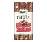 Nestlé Chocolat au lait, cranberries, amandes & noisettes - La tablette de 195g