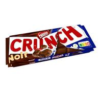 Nestlé Chocolat - Crunch Chocolat Noir - tablette de 100g - Lot de 2