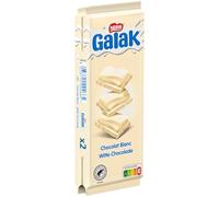 Nestlé Chocolat - Galak Tablettes de Chocolat Blanc - Lot de 2 x 100g | Chocolat blanc onctueux au lait et arôme naturel de vanille - Pour un moment de douceur gourmande à partager en famille