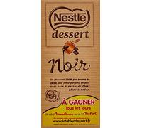Nestle Chocolat Noir dessert 2 Tablettes de 205g - Lot de 4