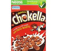 Nestlé Chokella - Céréales du Petit Déjeuner au Blé Complet Goût Chocolat Noisette - Paquet de 350 g