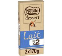 NESTLE DESSERT - Chocolat au Lait Onctueux pour Pâtisserie et Dégustation, Lot de 2x170g - Le Lot De 3