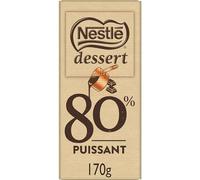 Nestlé Dessert - Chocolat Noir 80% à Pâtisser - Tablette de 170g