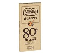 Nestlé Dessert - Chocolat Noir 80% à Pâtisser - Tablette de 170g