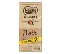 Nestlé Dessert - Chocolat Noir à Pâtisser - Tablette de 205g - Lot de 2