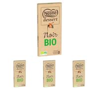 Nestlé Dessert - Chocolat Noir Bio - tablette de 170g (Lot de 4)