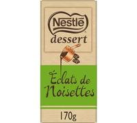 Nestlé Dessert - Chocolat Noir Eclats de Noisettes - Tablette de 170g