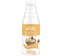 NESTLÉ DOCELLO - Sauce Dessert Caramel Saveur Popcorn - Bouteille de 750g | Topping onctueux aux éclats de maïs grillés pour glaces, Pâtisseries, Crêpes et Gaufres - Boissons chaudes et milkshakes