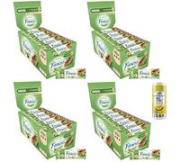 Nestlé Fitness Choco Hazelnut Lot de 4 barres complètes au chocolat au lait et noisettes, 24 barres de 22,5 g + 1 sachet de thé glacé San Benedetto au citron sans sucre, boîte de 330 ml
