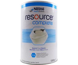 Nestlé Health Science Resource Complete Aliment Diététique Poudre Goût Neutre Pot 1300g