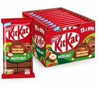 Nestlé KitKat Barres aux noisettes, 15 x 99 g (1 485 g)