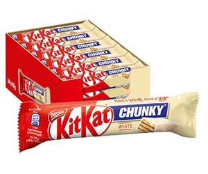 Nestlé KitKat Chunky White Barre de chocolat au chocolat blanc 24 x 40 g