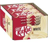 Nestlé KitKat Lot de 24 barres chocolatées croustillantes au chocolat blanc et gaufre croustillante 24 x 41,5 g
