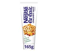 NESTLÉ - Lait Concentré Demi-écrémé Sucré, Texture Onctueuse pour Desserts Gourmands (Tube 165g) - lot de 4 - Vendu par Lot