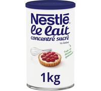 NESTLE - Lait Concentré Sucré Onctueux, Parfait pour Desserts Gourmands et Pâtisseries (Boîte 1 kg) - Le Lot De 3