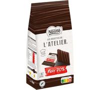 Nestlé Les Recettes de L'Atelier - Chocolat Noir 70% - Tablette de 176g