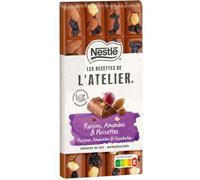 NESTLE LES RECETTES DE L'ATELIER - Gourmand Lait Raisins Amandes Et Noisettes 170G - Lot De 4