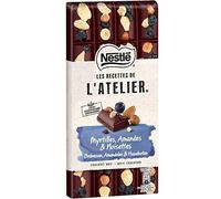 NESTLE LES RECETTES DE L'ATELIER - Gourmand Noir Myrtilles Amandes Noisettes 170G - Lot De 4 - livraison offerte