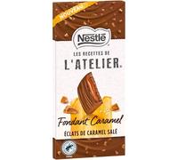 Nestlé Les Recettes de L'Atelier - Tablette Chocolat Lait Fondant Caramel - 130g