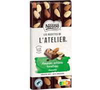 Nestlé Les Recettes de L'Atelier - Tablette Chocolat Noir Amandes entières torréfiées - 170g