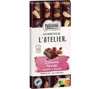 Nestlé Les Recettes de L'Atelier - Tablette Chocolat Noir Cranberries et Amandes - 170g