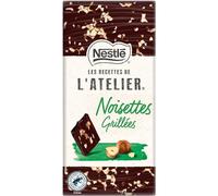 NESTLE Les Recettes de L'Atelier - Tablette Chocolat Noir Noisettes - 100g