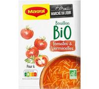NESTLE MAGGI - Potage Bio Soupe Bouillon Tomate Vermicelle 70G - Lot De 4