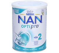 Nestlé Nan OptiPro 2 Lait De Suite Bébés 6+ Mois Pot 800g