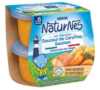 Nestlé Douceur de carottes et saumon sauvage - Les 2 bols de 200g