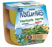 Nestlé Naturnes Petits Pots Bébé Haricots Verts - Dès 4/36 mois - 2x130g