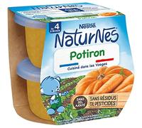 Nestlé Naturnes Petits Pots Bébé Potiron -Dès 4/6 mois - 2x130g