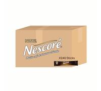 NESTLÉ NESCORÉ Café Chicorée Soluble - 240 Sticks Individuels 3g - Source de Fibres - Format Professionnel - Pause Café Gourmande - Petit-Déjeuner - Format Nomade - Carton de 240 Doses Individuelles