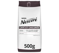 NESTLÉ NESCORÉ - Café Chicorée Soluble et Fibres de Chicorée - 500g | Boisson équilibrée pour le petit-déjeuner - Source de fibres - Se prépare instantanément avec de l'eau ou du lait chaud