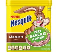 Nestle Nesquick No Sugar Added Chocolate Powder 16 Oz (Pack of 2)
