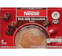 Nestlé Nestle Hot Cocoa Mix Chocolat au lait riche Carton de 8 x 0,85 onces