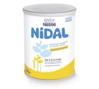 Nestlé Nidal 1 Lait en Poudre 1er Age pour Bébé - de la Naissance à 6 mois - 800g - Lot de 6